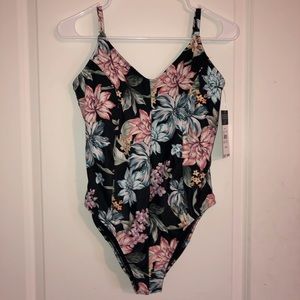 NWT Floral one piece swimsuit